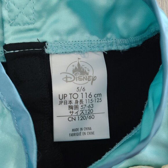 Disney Frozen Anna Costume Dress Girls 5/6 Blue Black Long Sleeve - Picture 6 of 8